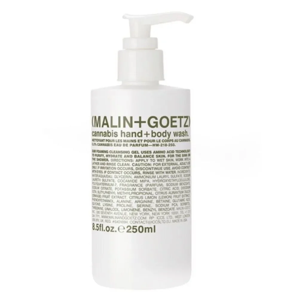 Malin+Goetz Cannabis Hand + Body Gel Cleanser — White